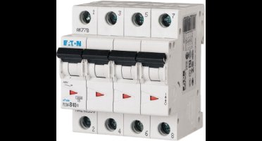 Eaton Installatieautomaat PLSM-C40/4-MW , C 40A , 4 Polig , 10 kA
