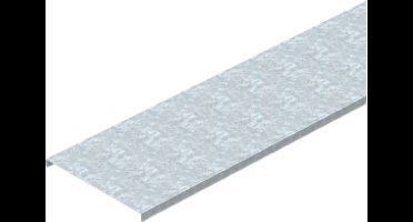 OBO Bettermann Deksel ongeperforeerd voor kabelgoot en kabelladder 50x3000 staal bandverzinkt zink/aluminium, Double..., 6052640