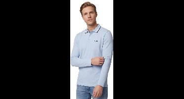 Hugo Boss polo lange mouw lichtblauw
