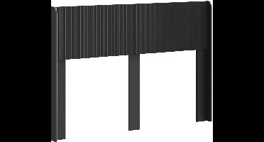 vidaXL - Hoofdbord - Zwart - PB