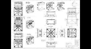 Spelsberg Abox Pro 100 AB-L Aftakkast (l x b x h) 152 x 152 x 85 mm Grijs IP66, IP67, IP69 1 stuk(s)