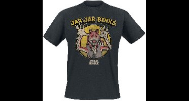 Star Wars Episode 1 Silly Jar Jar Heren T-shirt - zwart - XL