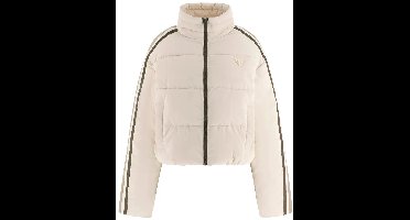 Dames asymmetrische parka met contrastbanden Guess