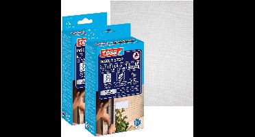 tesa INSECT STOP H&L Fly Screen Premium for Windows - hor met klittenband, verwijderbaar zonder resten, antraciet - 2x 120 x 240 cm