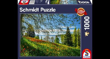Schmidt - Legpuzzel - Lenteallee naar de tulpenbloei, eiland Mainau - 1000 stukjes - Volwassenen - vanaf 12 jaar