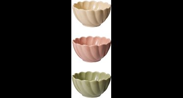 Home & Styling Kommen - Ø12x7cm - 350ml - Set van 3 stuks - Multi