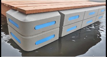 BREG Steigerfender - EVA foam - 100 x 22 x 6 cm - waterdicht - Grijs