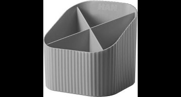 HAN pennenkoker - Re-X-LOOP - 4-vaks - grijs - 100% gerecycled materiaal - HA-17238-991