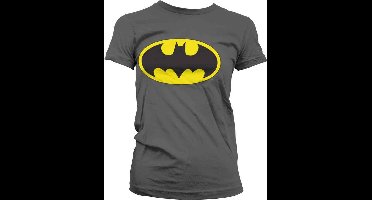 DC Comics Batman Dames Tshirt -M- Signal Logo Grijs
