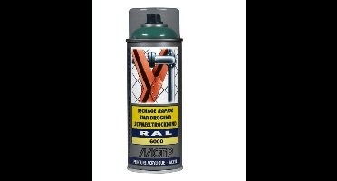 Motip industrial acryllak hoogglans RAL 6000 patina groen - 400 ml.