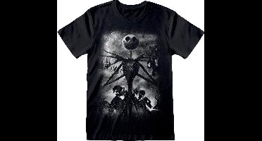 The Nightmare Before Christmas Stormy Skies Heren T-shirt - zwart - L
