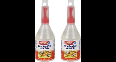 Tesa hobbylijm - 4x - 90 gram - hobby - knutselbenodigdheden - lijm - Plakken/lijmen - Knutselen - Alleslijm - Knutsellijm voor kinderen