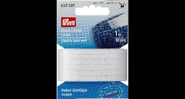 Band-Elastiek - Wit - 1 meter - 30 mm breed