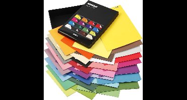 Color Bar Papier, A4, vel 210x297 mm, 100 gr, diverse kleuren, 16x10 vel