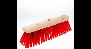 Gemeentebezem rood pvc 45cm