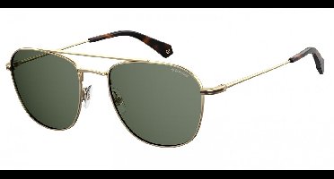 Polaroid Zonnebril 2084/g/s 3yg/he Unisex Goud Met Groene Lens - gepolariseerd