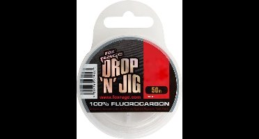 Fox Rage Drop 'n' Jig Fluorocarbon - Onderlijnmateriaal - 0.30mm - 6.28kg - Transparant