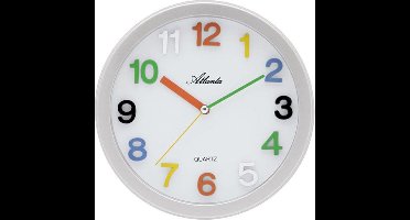 Leuke wandklok-met leuke kleuren 4352