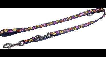 Flamingo Hondenriem Party - Blauw - 200 cm x 20 mm