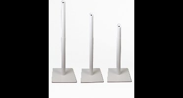 In hoogte verstelbare buis wit