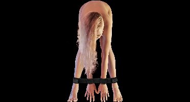 Shots - Ouch! Spreidstang met Hand- en Enkelboeien black