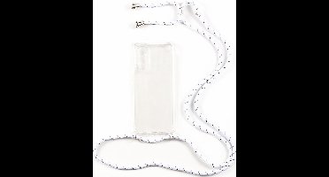 Shop4 - Samsung Galaxy A82 5G Hoesje - Zachte Back Case TPU Siliconen met Koord Multi Wit