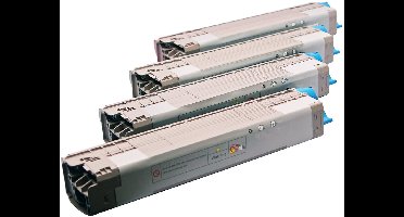 Set 4x ABC huismerk toner geschikt voor Oki C822 C822CDTN C822N C822DN C 822 C 822CDTN C 822N C 822DN
