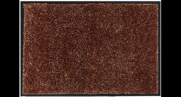 MD Entree - Deurmat - Schoonloopmat - Soft&Clean - 50 x 75 cm - Amber - Vloerkleed - Met antislip - Machine wasbaar - Vocht absorberend - Hoge dichtheid 600gr/m2