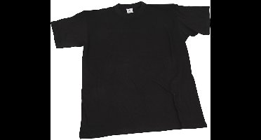 T-shirts, B: 55 cm, afm large, ronde hals, 145 gr, zwart, 1 stuk