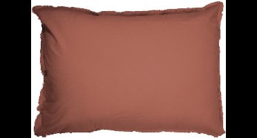 Matt & Rose Set Kussenslopen Terracotta - 50 x 70 cm - Gewassen Katoen