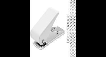 Allecto - Dart Flight Punch - Accessoires - Metaal - Darts Stengels - 50 stuks - Wasmachines - Dart Vluchten - Spring Rings - Geschikt voor alle soorten darts - Zilverzwart.