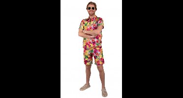 Tropische Korte Broek Ananassen Roze - Maat S/M