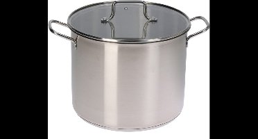 Cookinglife Soeppan Essential Steel - Marmite Voor Grote Porties - Soup Pot - RVS Zilver - Geschikt Voor Alle Warmtebronnen - 8,4 L
