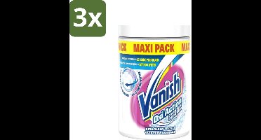 Vanish Oxi Action - Vlekkenverwijderaar Poeder - Witte Was - Maxi Pack - 1 Kg - Bulkverpakking - 3 stuks