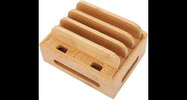 Bamboe Oplaadstation en Standaard voor Telefoon en Tablet