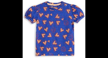 4PRESIDENT T-shirt meisjes - Dazzling blue - Maat 116 - Meiden shirt