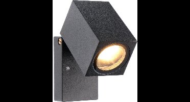 LED's Light LED Buitenlamp Muurlamp - Siena Spot GU10 - Kantelbaar - Zwart
