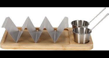 JENS LIVING - Streetfood serveerset - 6-delig - 28 x 6 x 16 cm