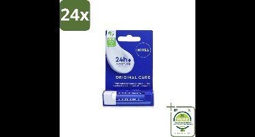 Nivea – Lippenbalsem – Original - Voordeelverpakking - 24 stuks - Lippenbalsem - Lippen verzorging
