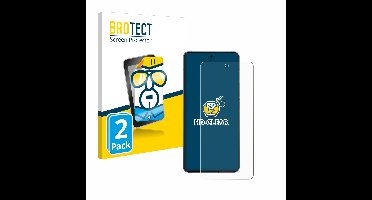 BROTECT - Screenprotector voor Vivo iQOO 12 - Folie Beschermfolie transparant 2 Stuks