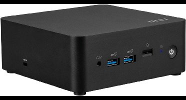 MSI Cubi NUC AI 1UMG-022AT Intel Core Ultra 7 155H 16 GB DDR5-SDRAM 1 TB SSD Windows 11 Pro Mini PC Zwart