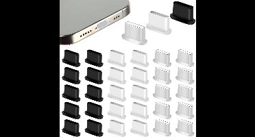 30 Stuks USB-C Stofkappen - Bescherming Voor Smartphones en Tablets
