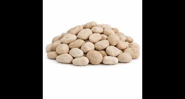 Home & Styling decoratie stenen - 4x - groot - 650ml - licht beige mix - hobby steentjes - sier stenen