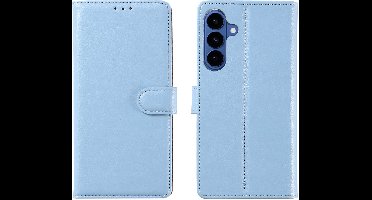Hoesje geschikt voor Samsung Galaxy S26 Plus 5G hoesje Blauw pasjeshouder telefoon hoes - Met screenprotector tempered glass voor Galaxy S26 Plus 5G - 2x