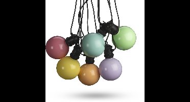 Konstsmide Snoer 10 LED globe verlichting 5 meter pastel wit
