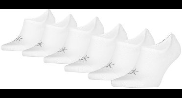 Calvin Klein heren 6P footies basic logo wit