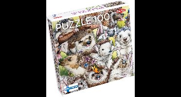 Puzzle 100 el. Jeże - Puzzel 100 stukjes Egel