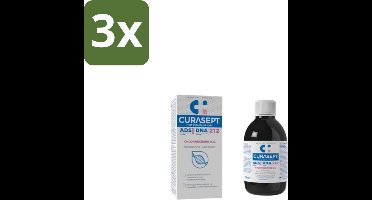 3 x Curasept Mondspoeling ADS DNA 212 0,12% CHX 200 ml - Mondspoeling - Chloorhexidine - Tandvlees - Tandplak - Mondhygiëne