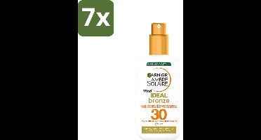 7 x Garnier - Ambre Solaire - Ideal Bronze - Zonnebrandspray - SPF 30 - 200 ml - Zonbescherming - Bruining - Zonnebrand - SPF 30 - Huidbescherming