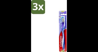 Colgate - Tandenborstel - ZigZag Medium - 1 Tandenborstel - Bulkverpakking - 3 stuks